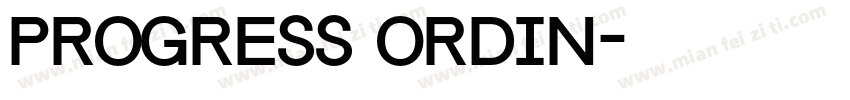 progress ordin字体转换